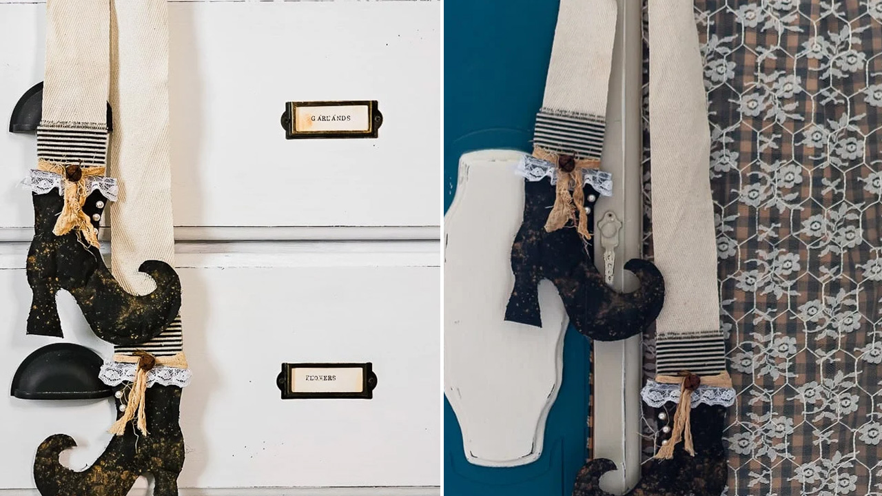 DIY Paper Bag Witch Boots