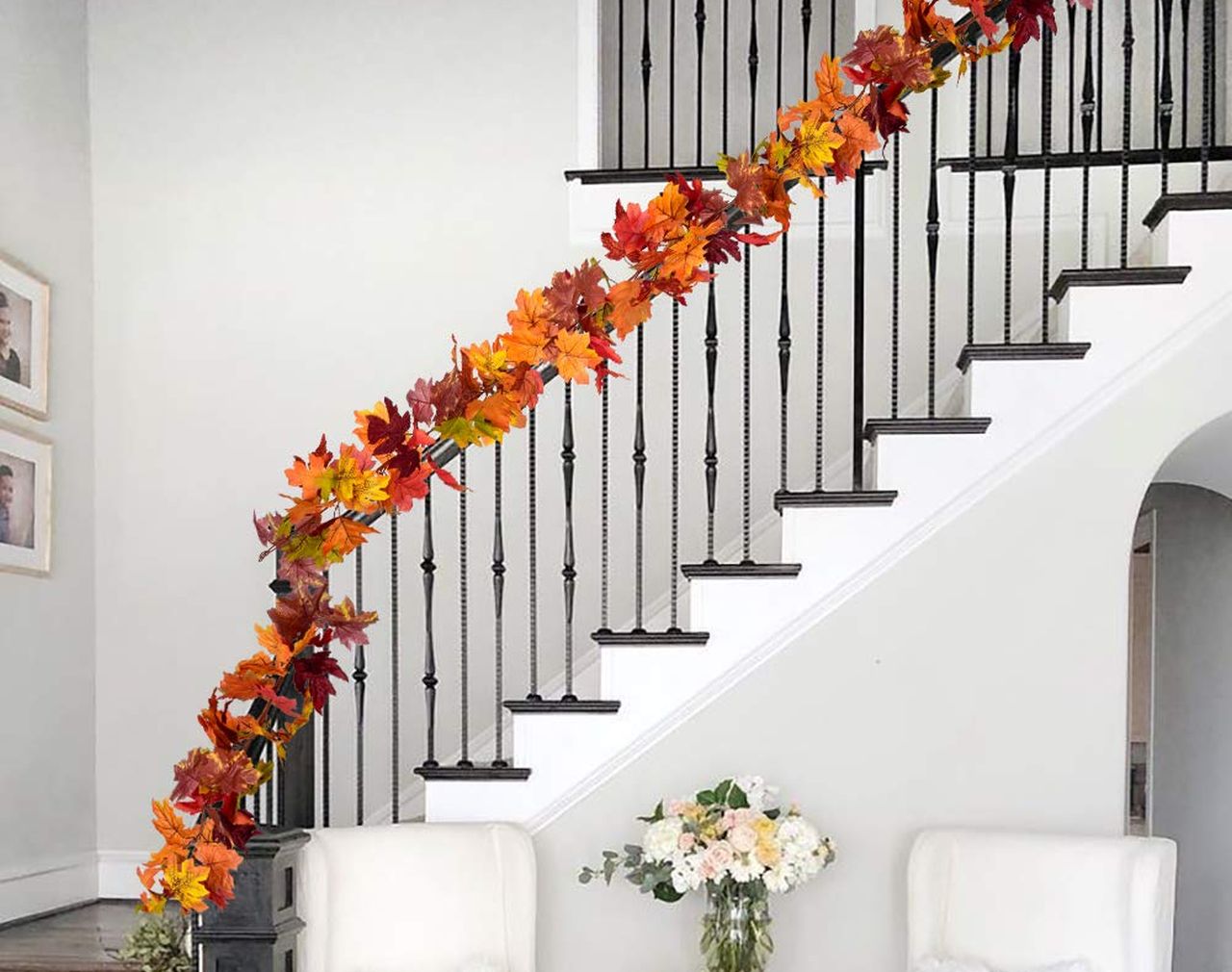 DearHouse 2 Pack Fall Garland Maple Leaf