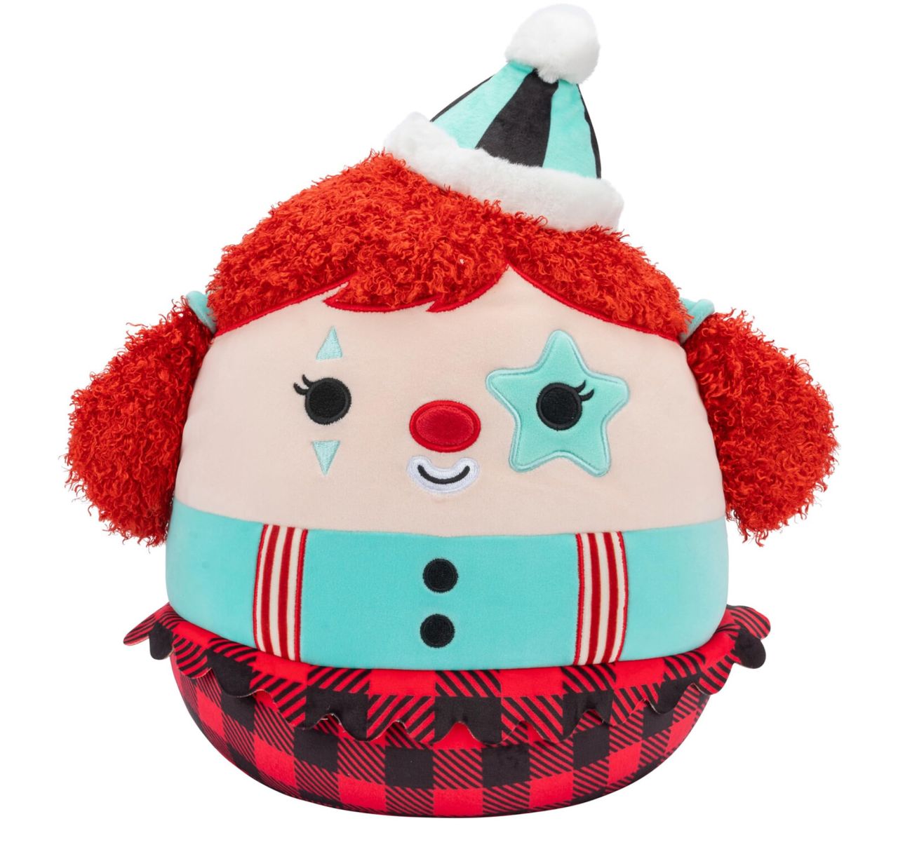 Eurydice Clown with Teal Star Eye Patch