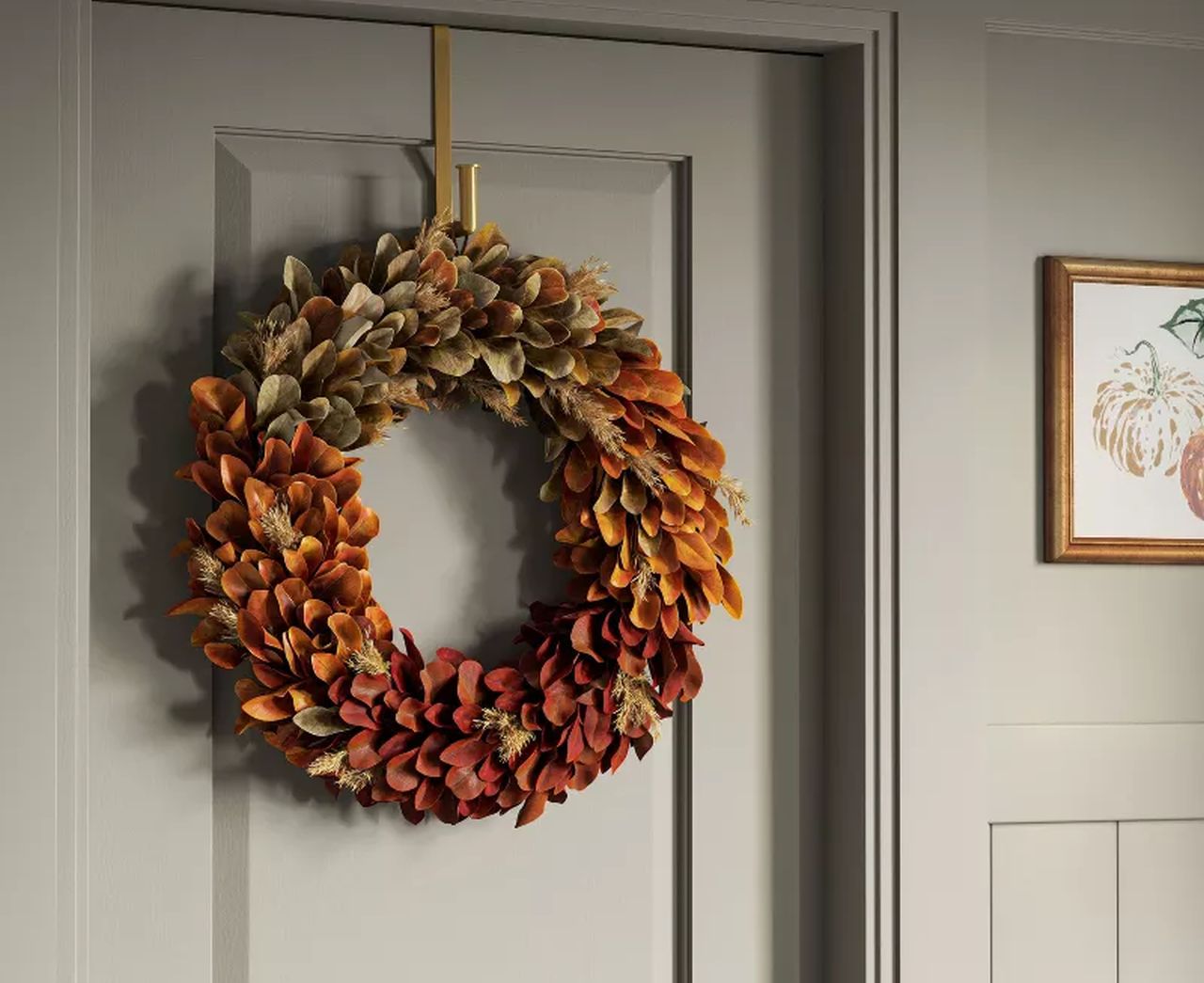 Fall Leaf Preserved Wreath