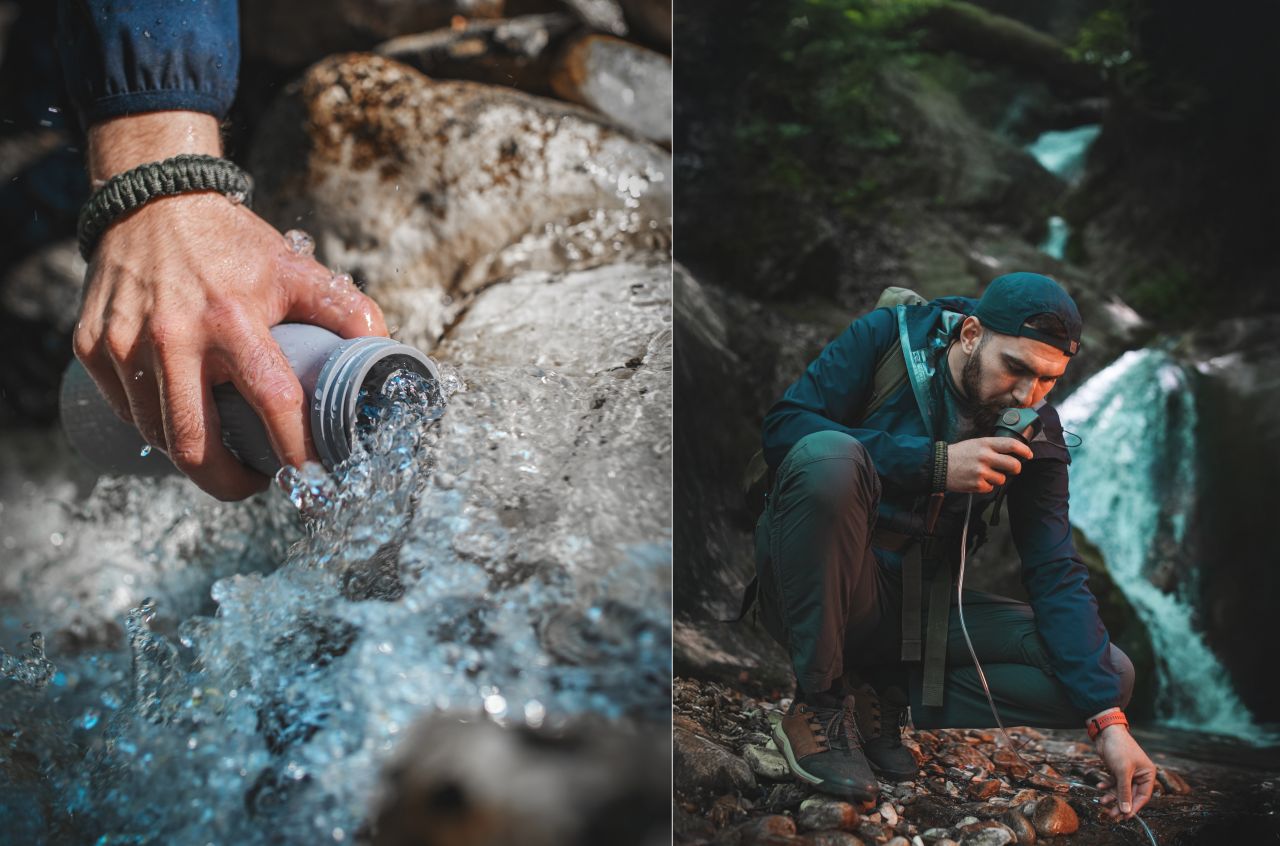 FlexFlow purifier bottle