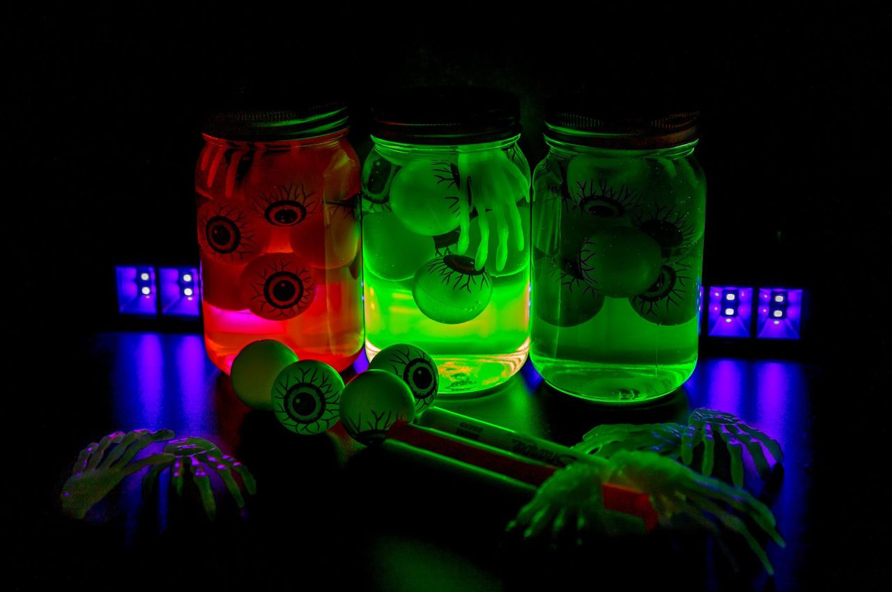Glowing Eyeball Jar