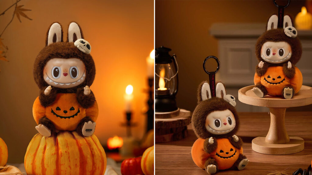 Happy Halloween Party Series Sitting Pumpkin Vinyl Plush Pendant