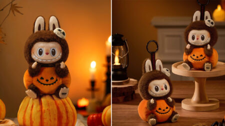 Happy Halloween Party Series Sitting Pumpkin Vinyl Plush Pendant