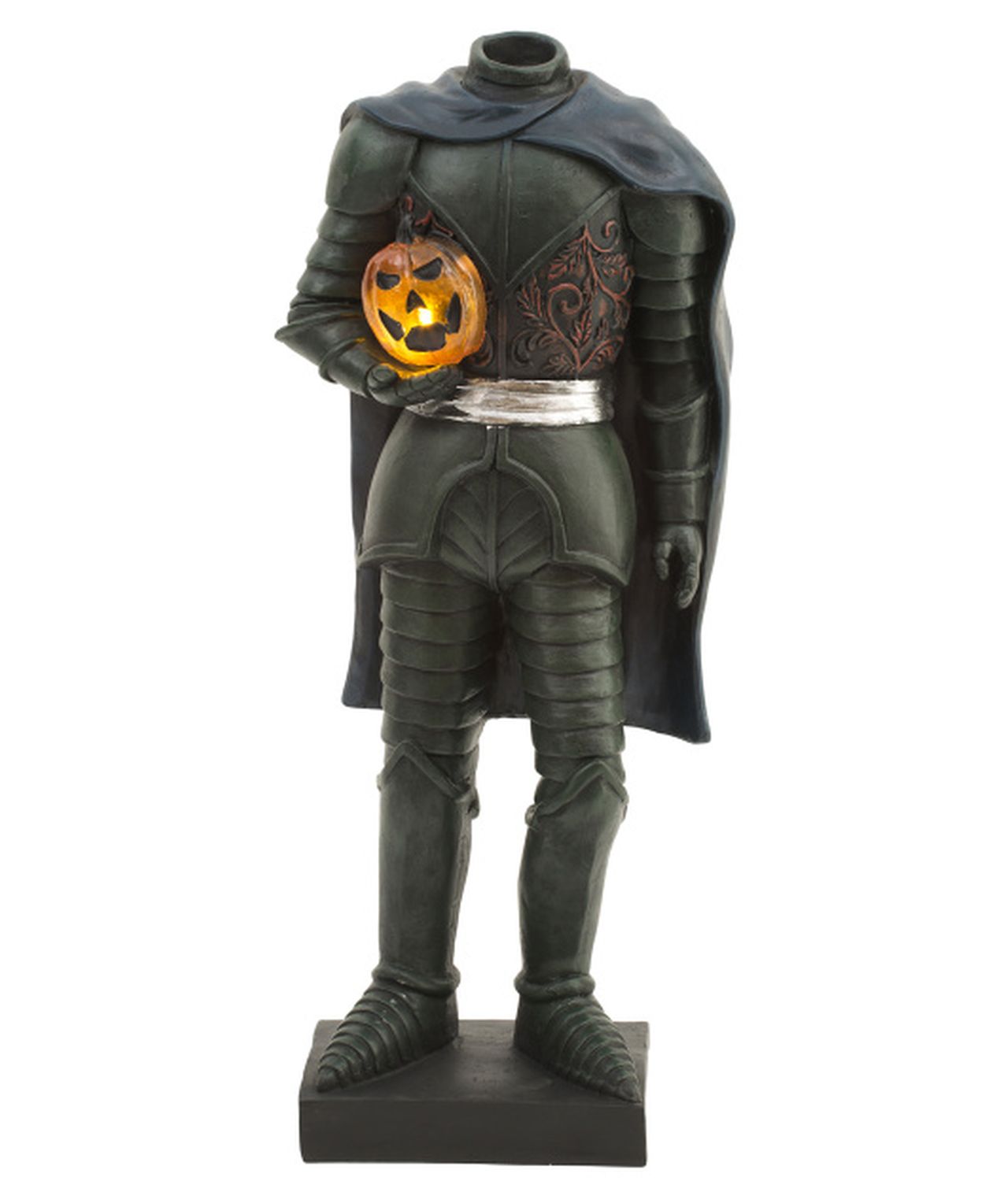Headless Solider Holding Pumpkin