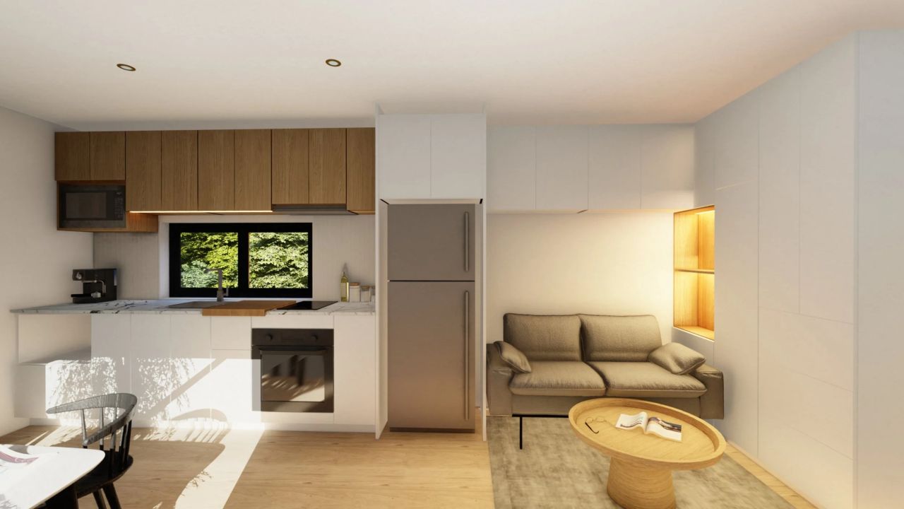 Interior of Hakea Tiny House