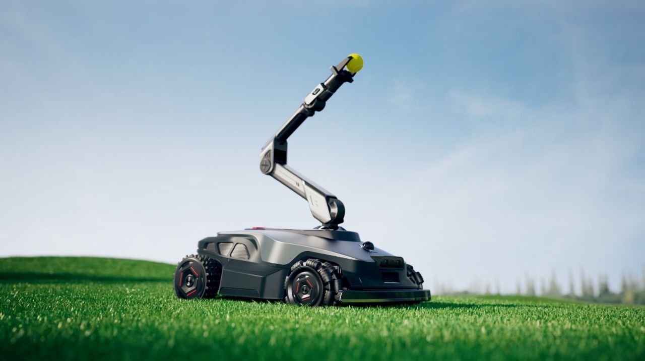 Lawn Mower With a Robotic Arm