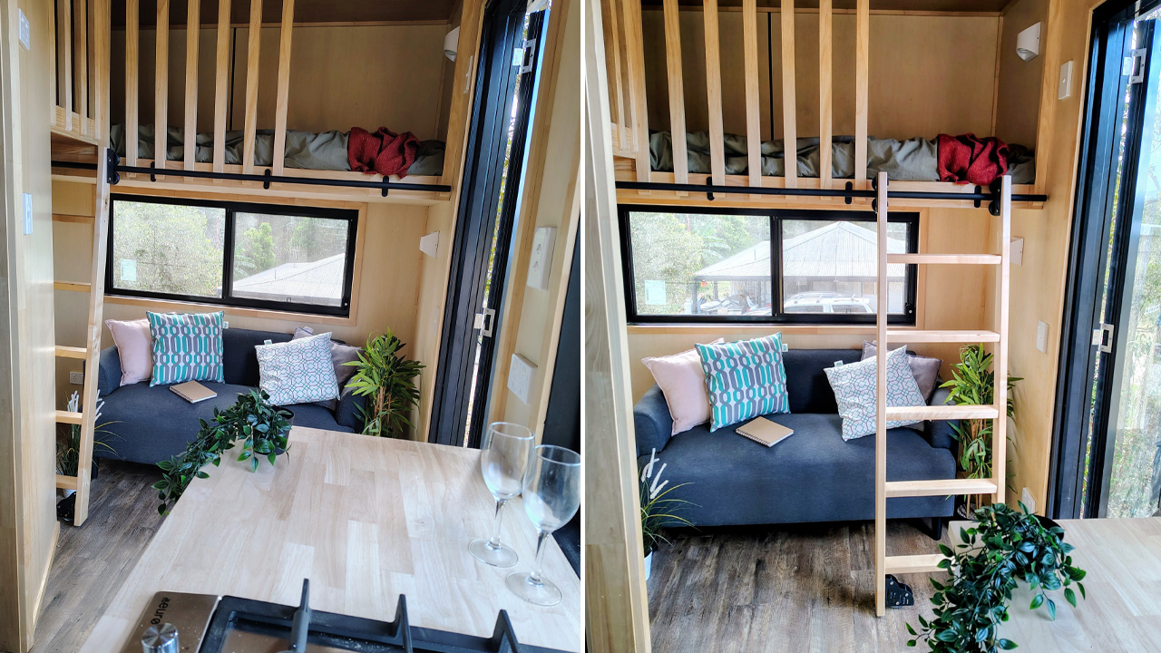 Living Area of Escapada Tiny House