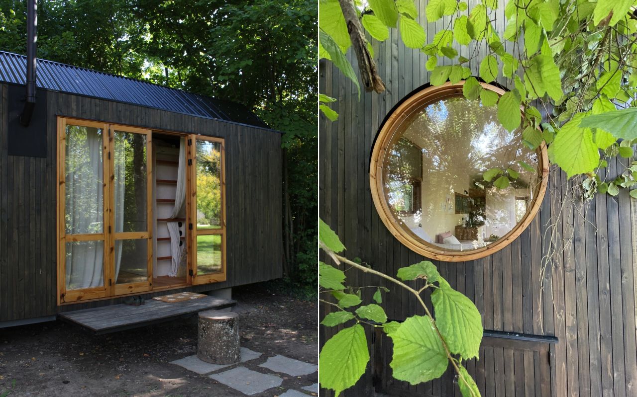 Madeiguincho Berra Tiny House Features Shou Sugi Ban Exterior