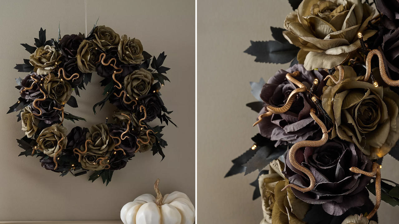 Martha Stewart Rose & Snake Wreath