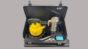 Overlander Portable Battery-Powered Induction Cooktop for Wildfire-Prone Camping Areas