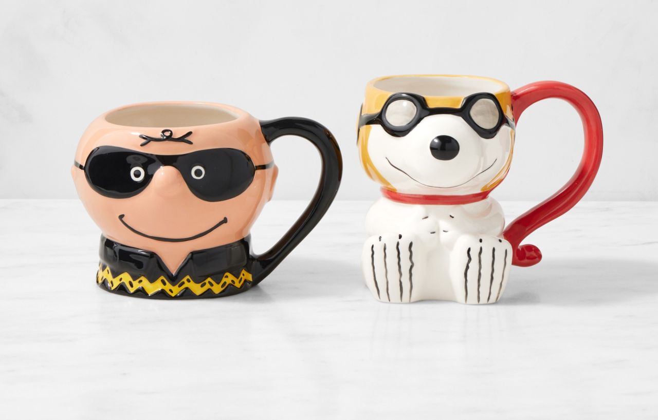 PEANUTS x Williams Sonoma Halloween Charlie Brown & Snoopy Figural Mugs