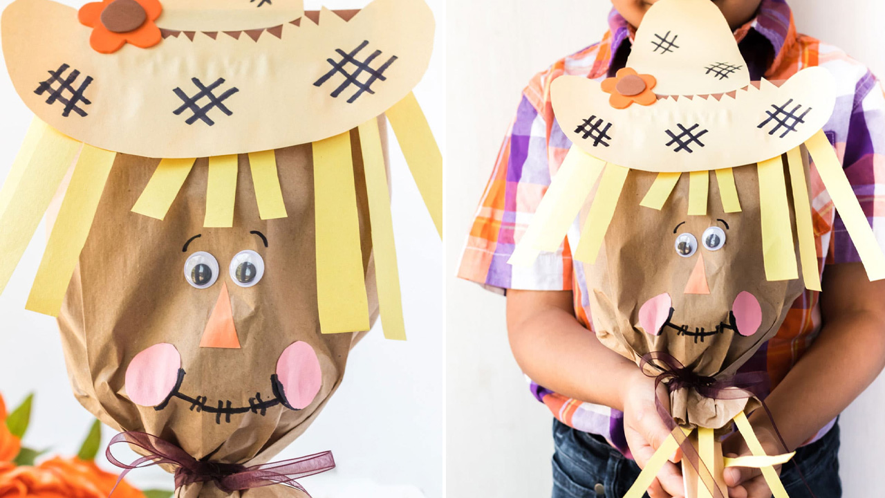 Paper Bag Scarecrow