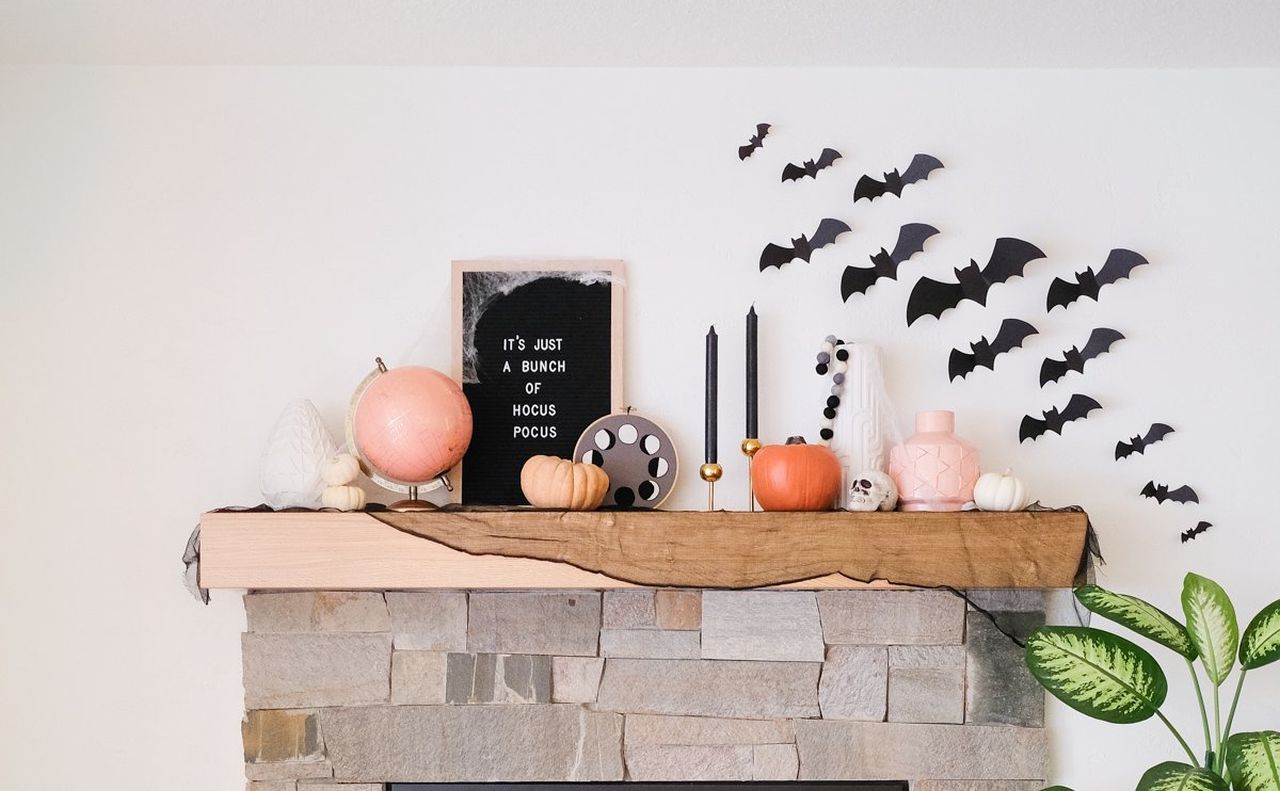 Paper Bats for Halloween