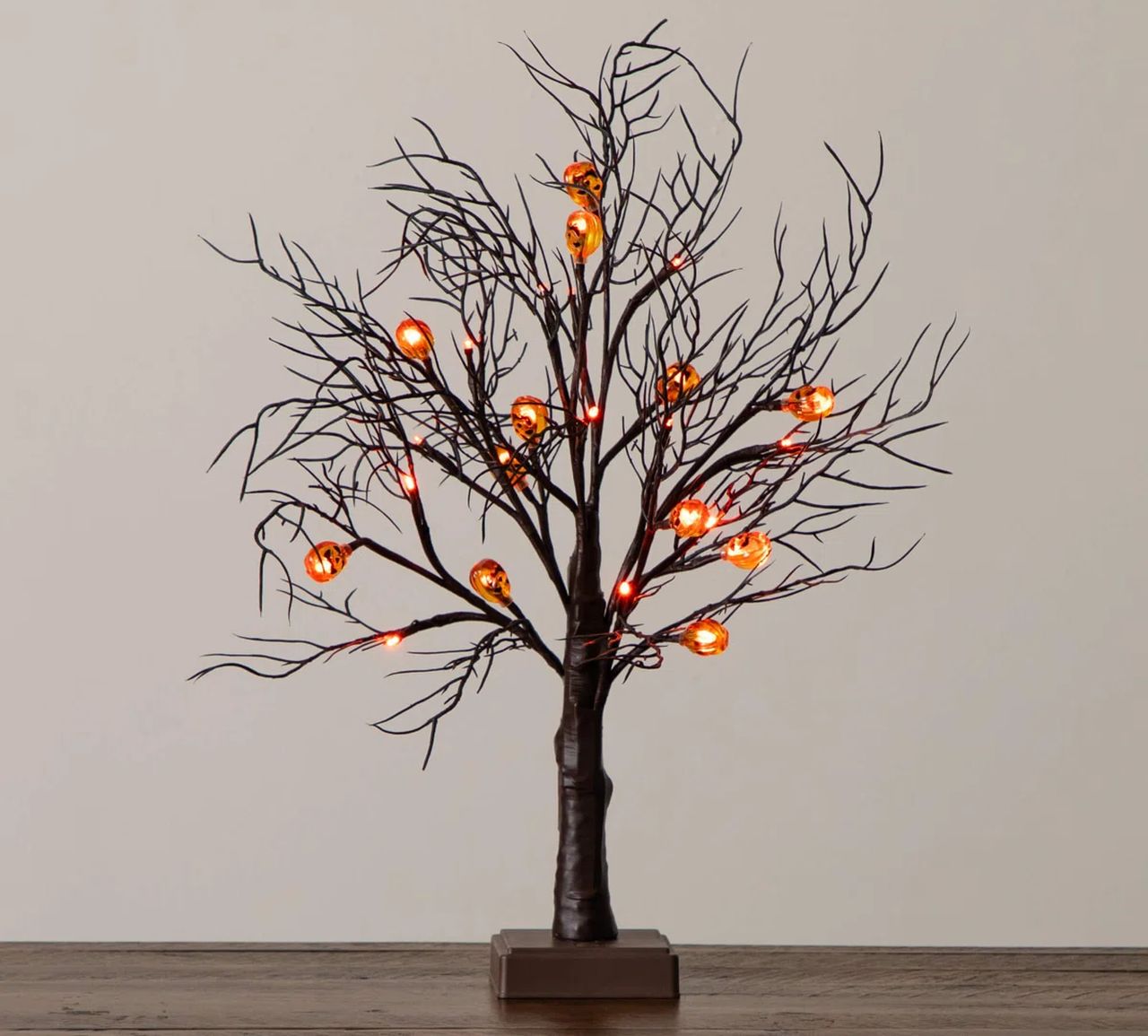 Pre-Lit Artificial Halloween Brown Twig Tree