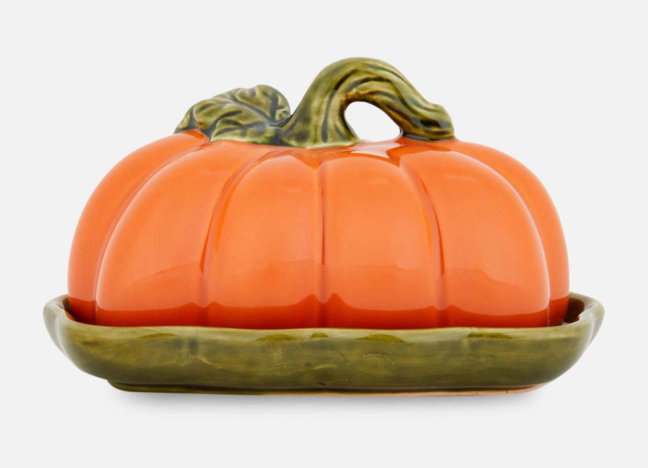 Pumpkin Shaped Butter Dish