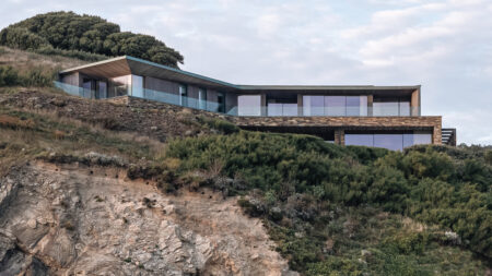 Rundell Associates Designs Two-Family House overlooking Mawgan Porth Bay in Cornwall, England