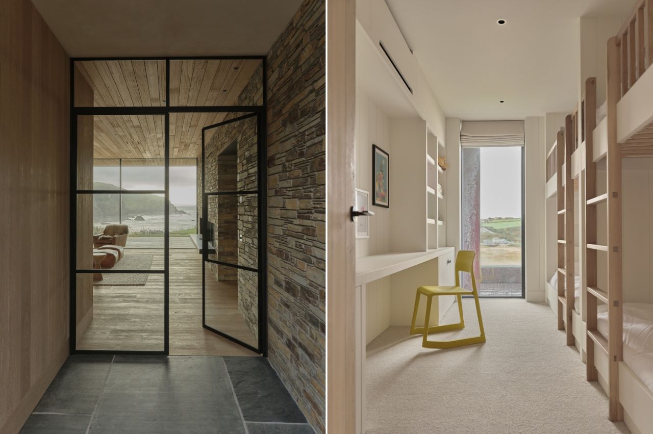 Rundell Associates Designs Two-Family House overlooking Mawgan Porth Bay in Cornwall, England