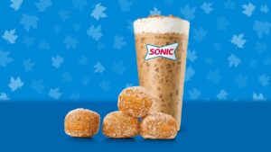 Sonic Fall menu 2025 Salted Caramel Toffee ice brew and Croissant Bite