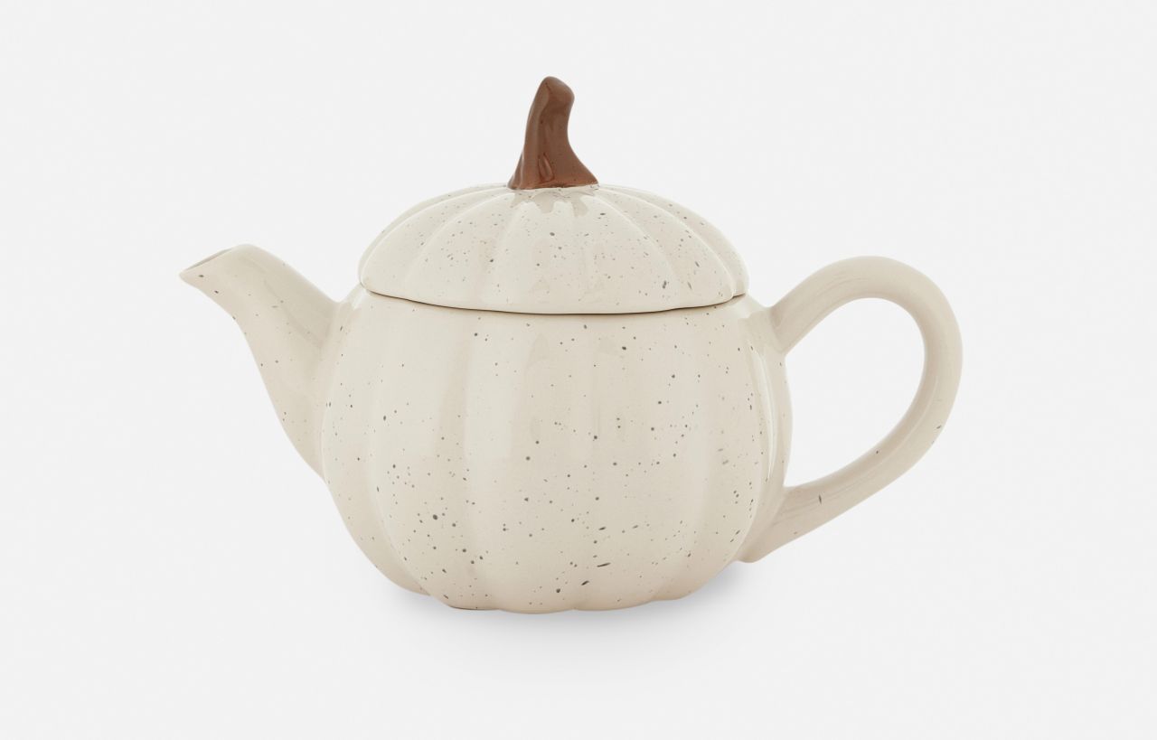 Speckled Pumpkin Teapot