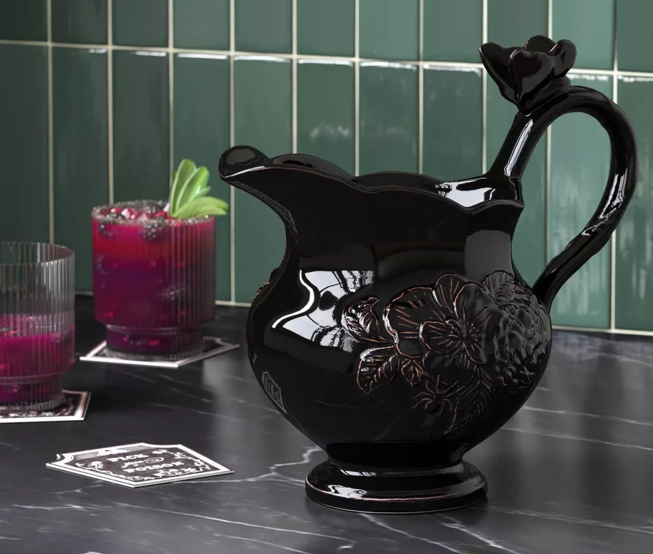Stoneware Beverage Pitcher