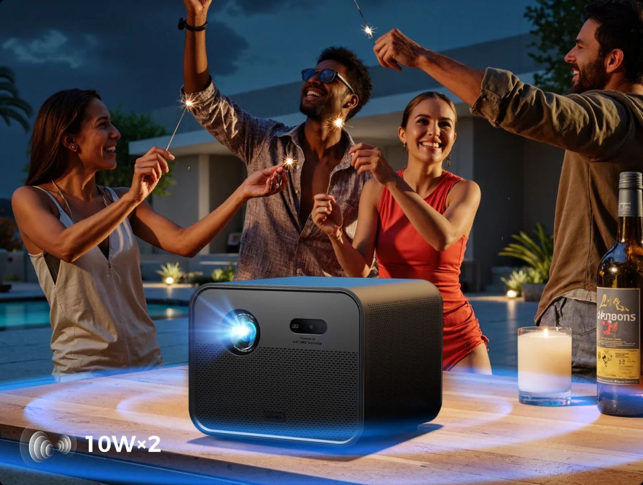 Ultimea Poseidon E100 FHD Projector Reaches 120% of DCI-P3 Color Gamut