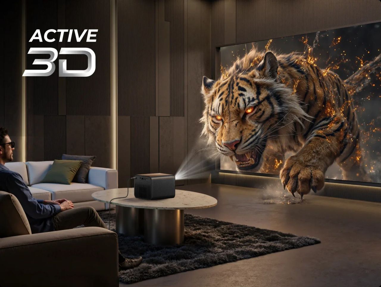 Ultimea Poseidon E100 FHD Projector Reaches 120% of DCI-P3 Color Gamut