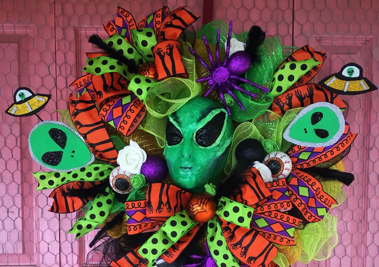 Vibrant Alien Wreath