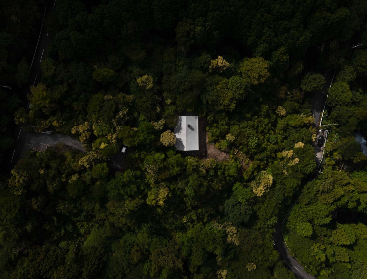 Villa T by Florian Busch Architects in Japan’s Izu Peninsula Appears Like Massive Rock From Above