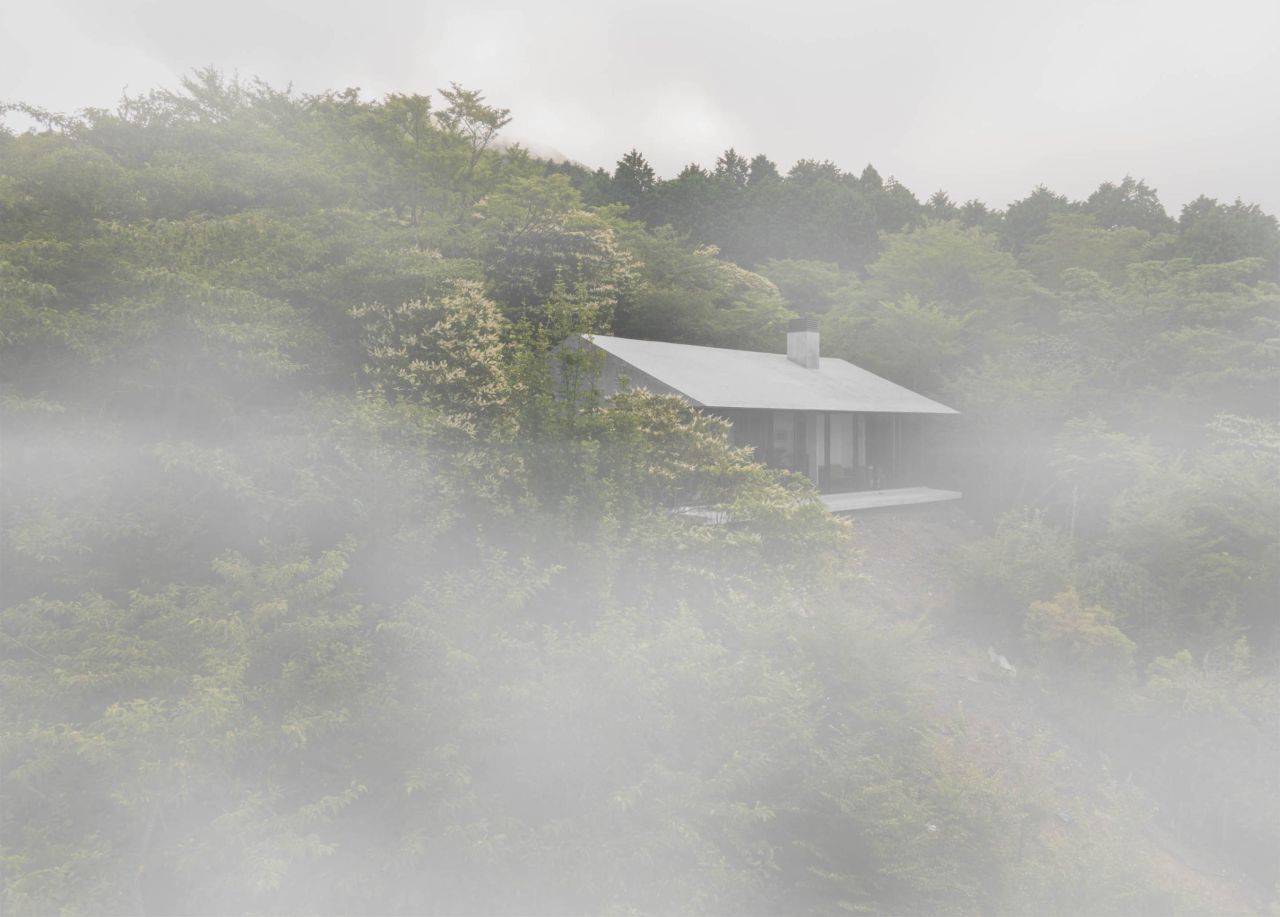 Villa T by Florian Busch Architects in Japan’s Izu Peninsula Appears Like Massive Rock From Above