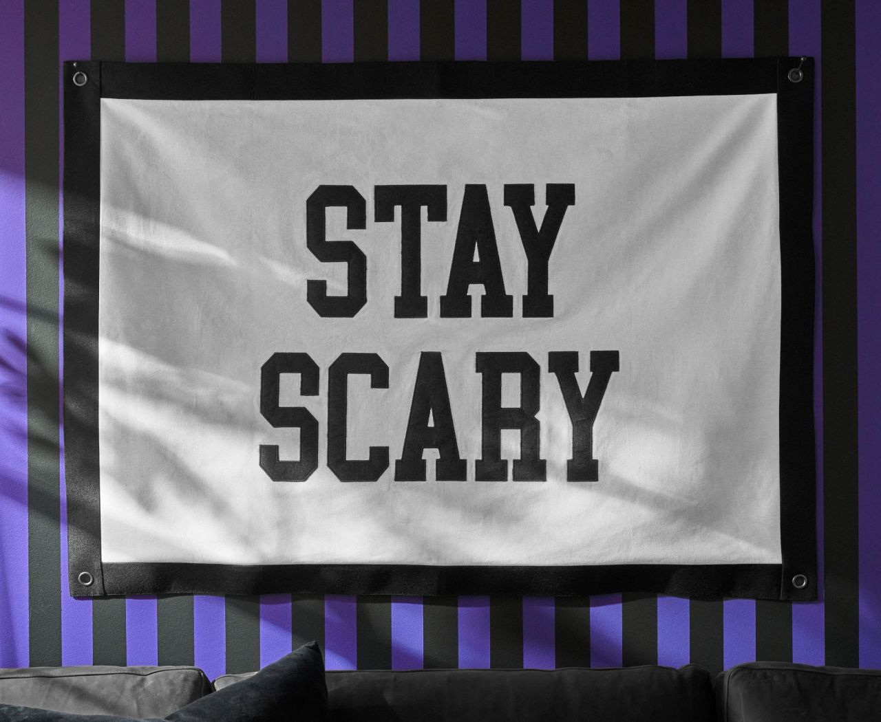 Wednesday Stay Scary Pennant