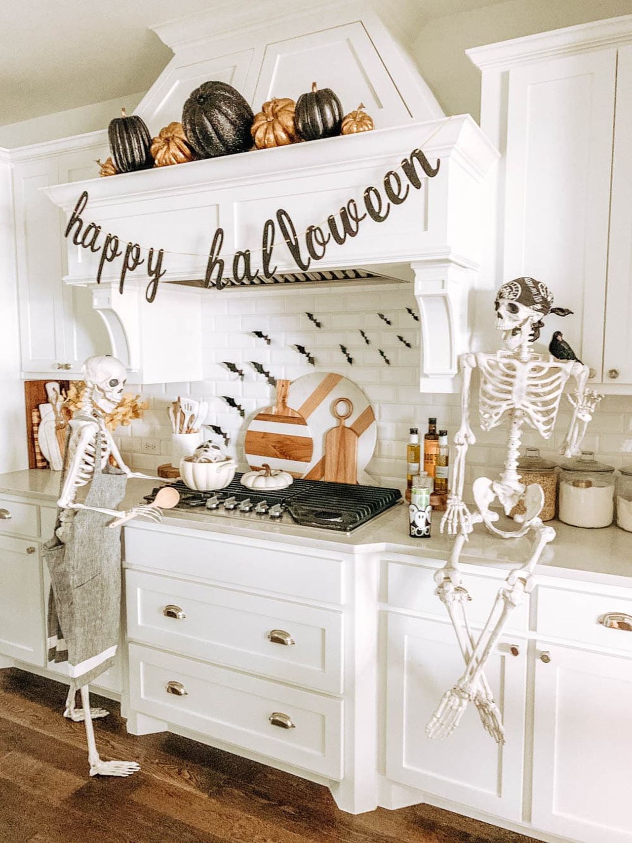 skeletons cooking for everyone this Halloween