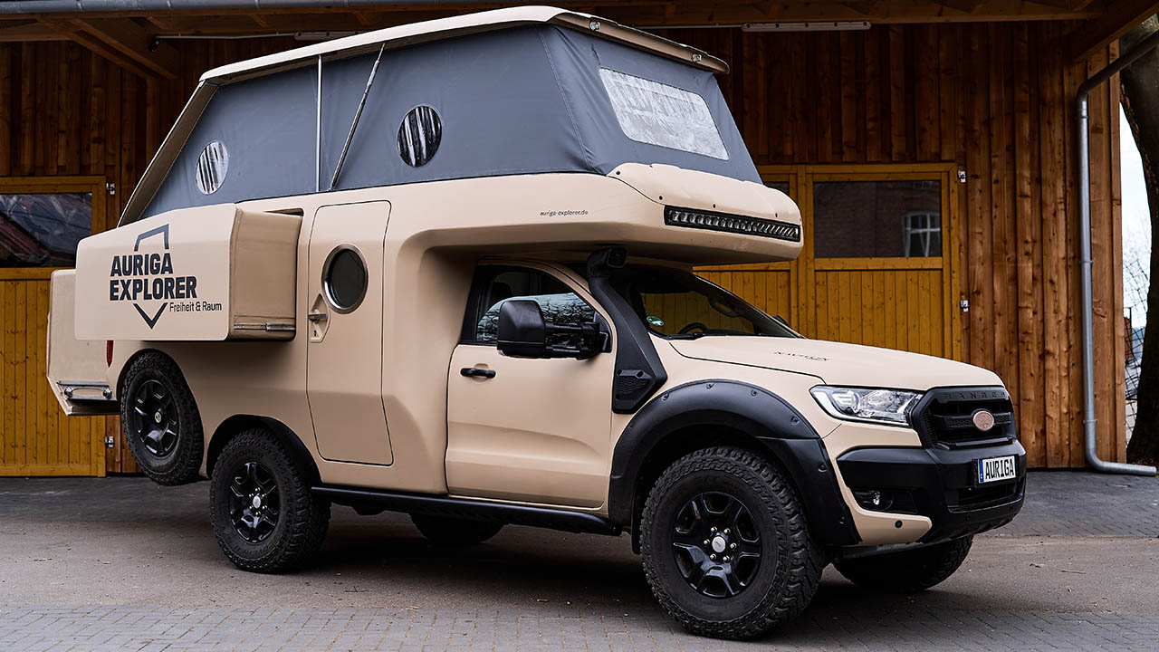 Auriga Explorer Off-Road Pickup Truck Camper With Three Slide-Outs