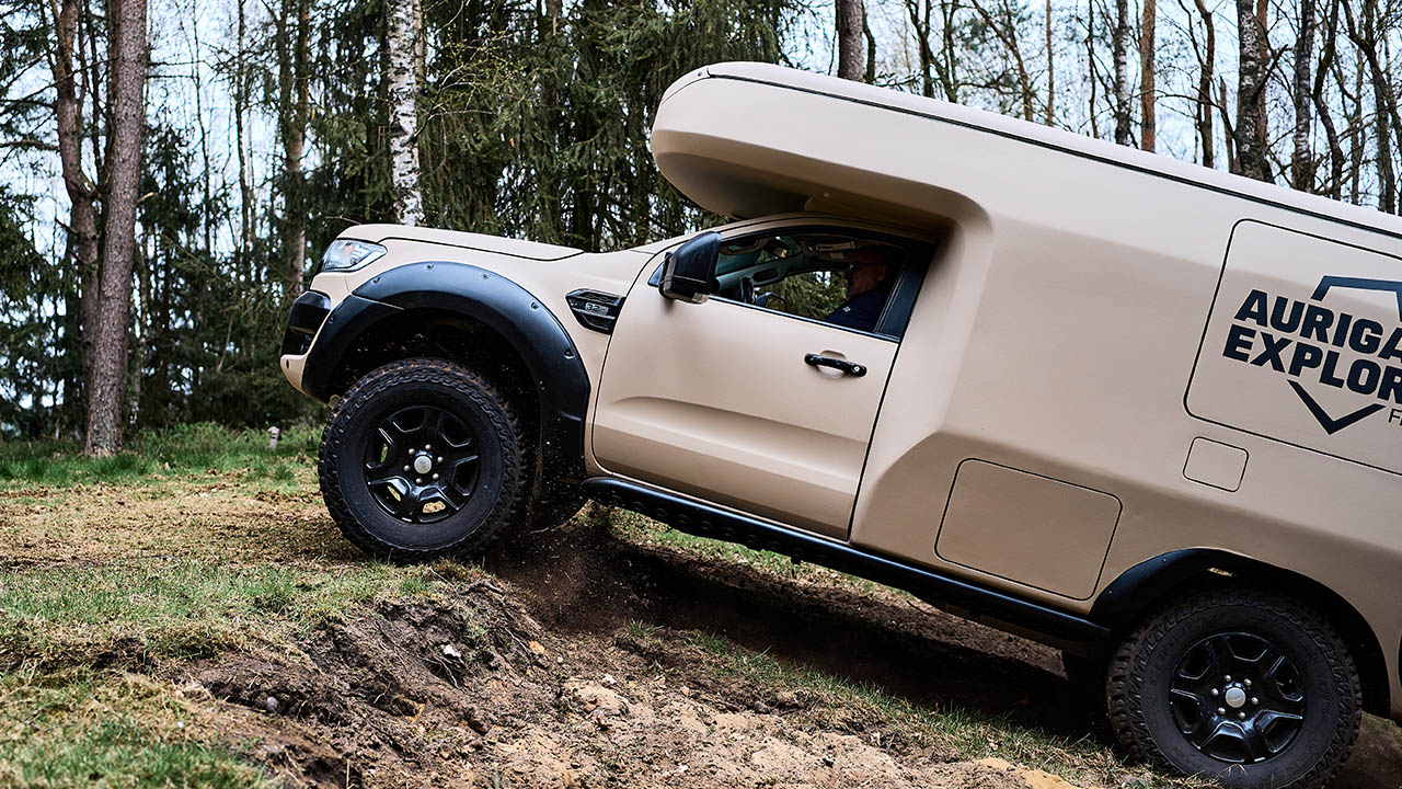 Auriga Explorer Off-Road Pickup Truck Camper With Three Slide-Outs