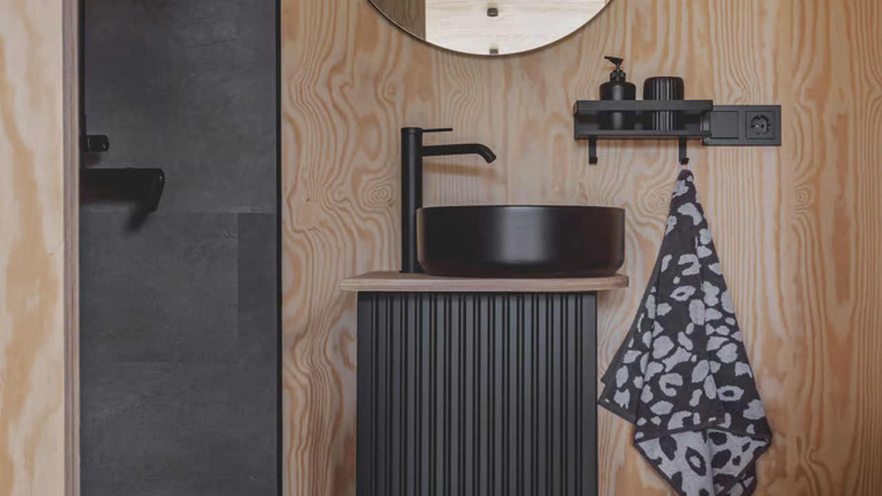 Minimalist bathroom with a vanity sink looks classy