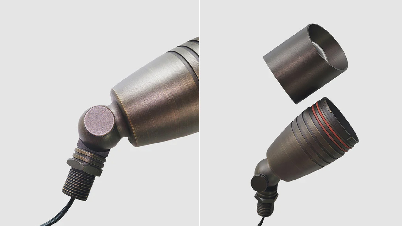 Coloer Low Voltage Die-Cast Brass Spotlight