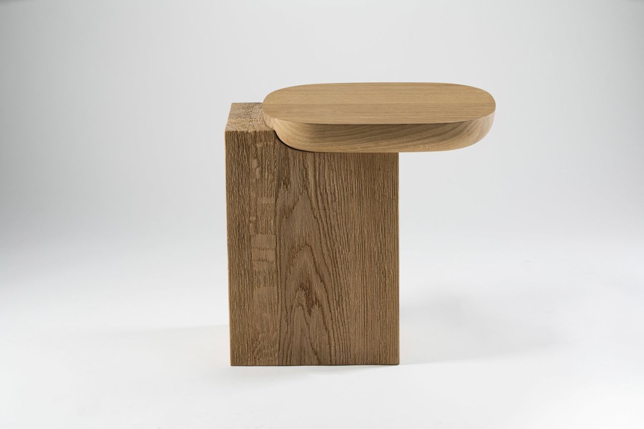 Dialog side tables by Milla&Milli in oak nair