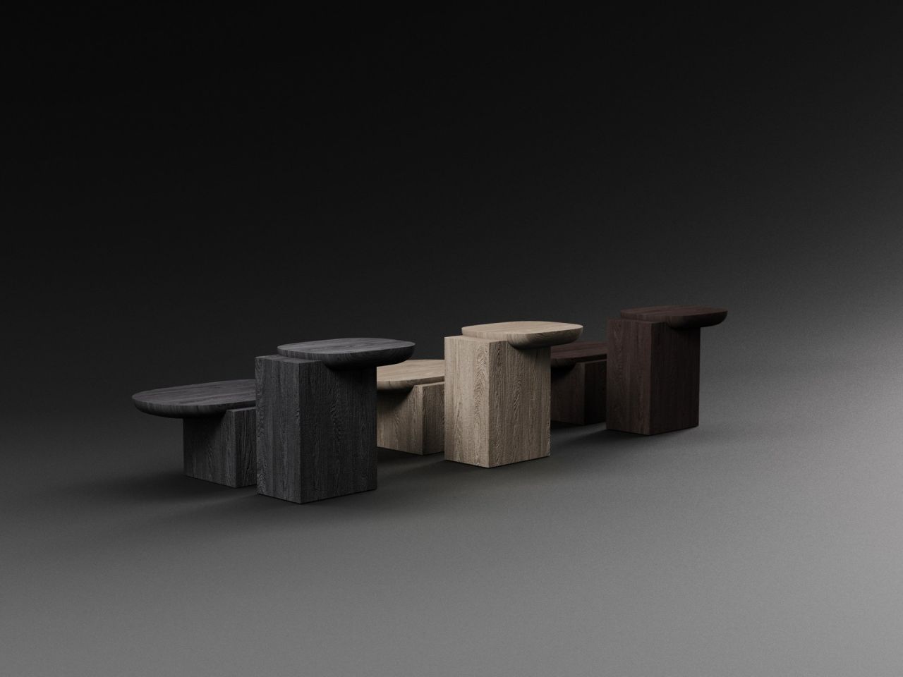 Dialog side tables by Milla&Milli as pairs