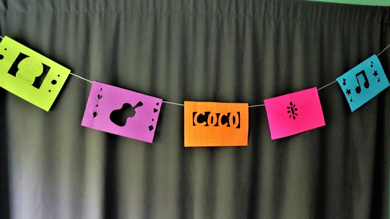DIY Disney Halloween Decorations to Try - Coco-Inspired Dia de los Muertos Garland