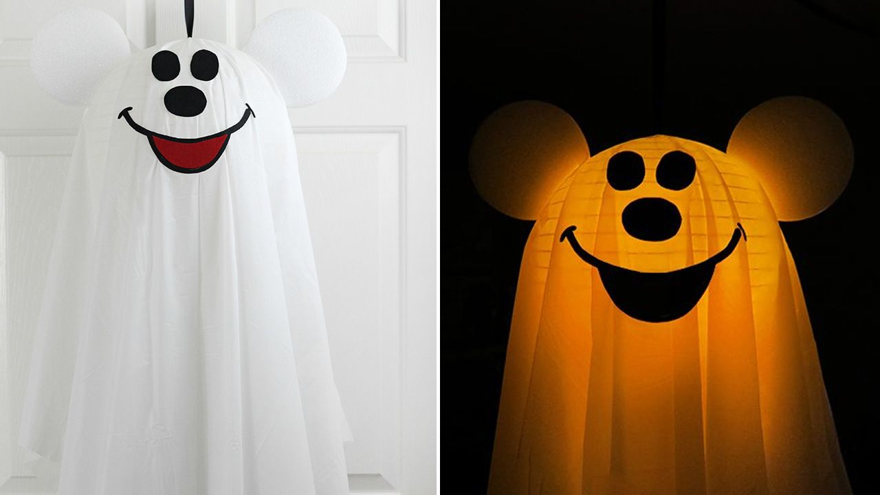 DIY Disney Halloween Decorations to Try - Halloween Mickey Ghost