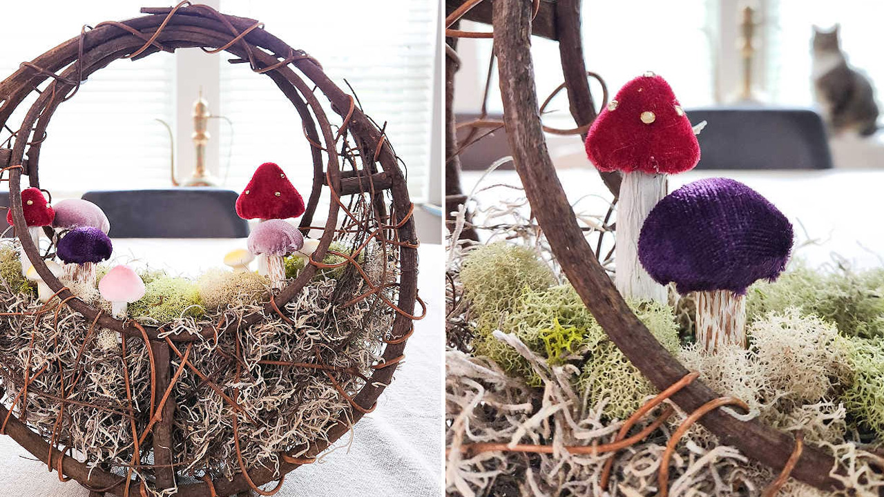 DIY Mushroom Forest Halloween Decoration - 3