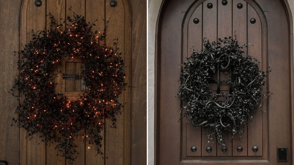 DIY Spooky Halloween Wreath for Last-Minute Gothic Touches DIY Spooky Halloween Wreath for a whimsical festive decoration