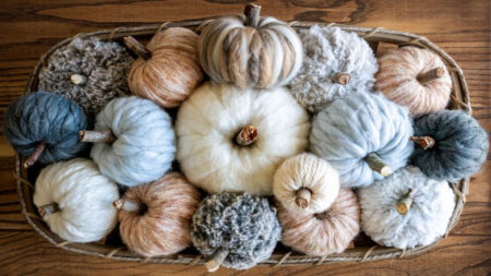 Easy DIY yarn pumpkins to spice up Halloween celebrations