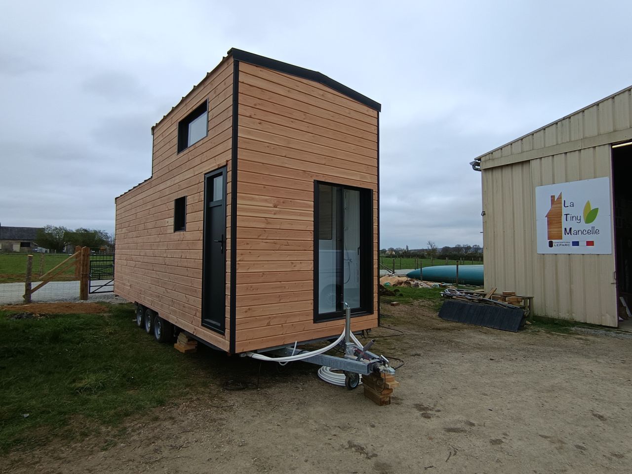 French tiny house back exterior