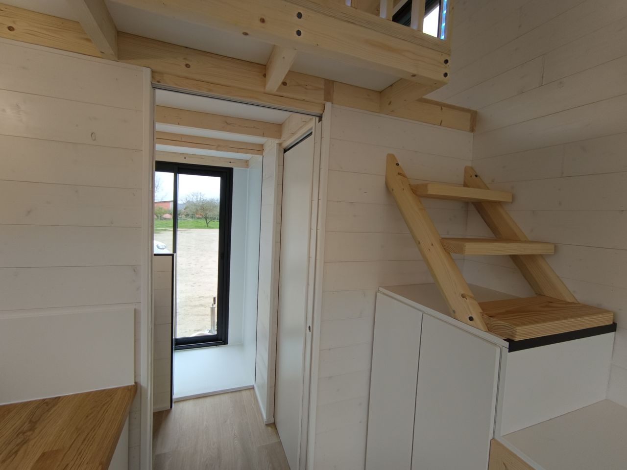 French tiny house staircase