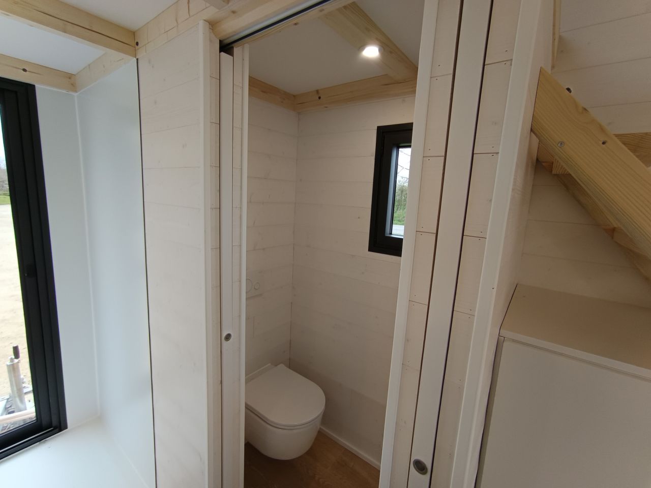 French tiny house toilet