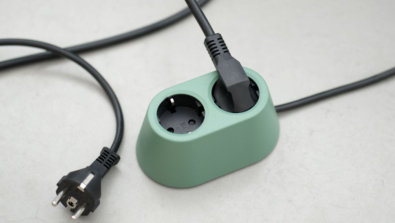 Nomad block with two sockets looks like a decor item