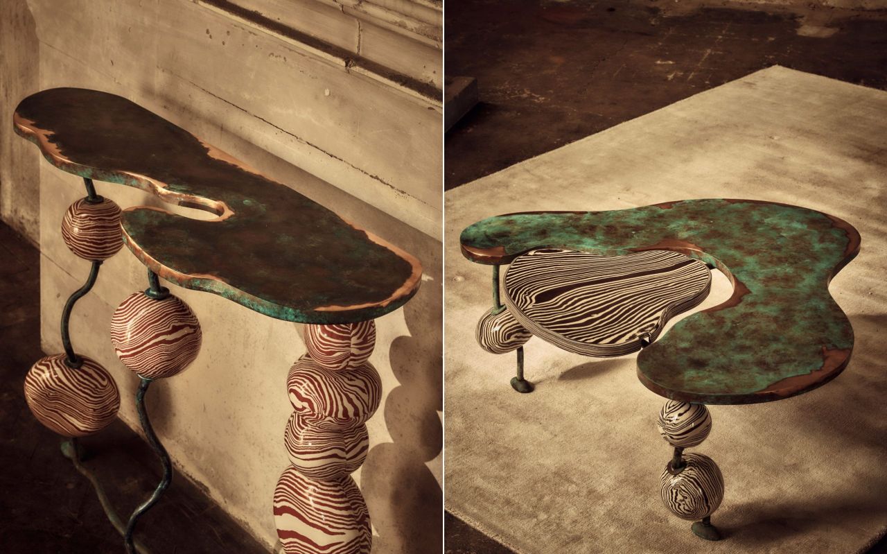 Henry Holland debut furniture collection console and coffee table