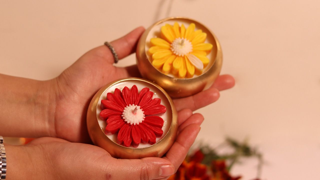 How to celebrate Diwali - Homemade candles