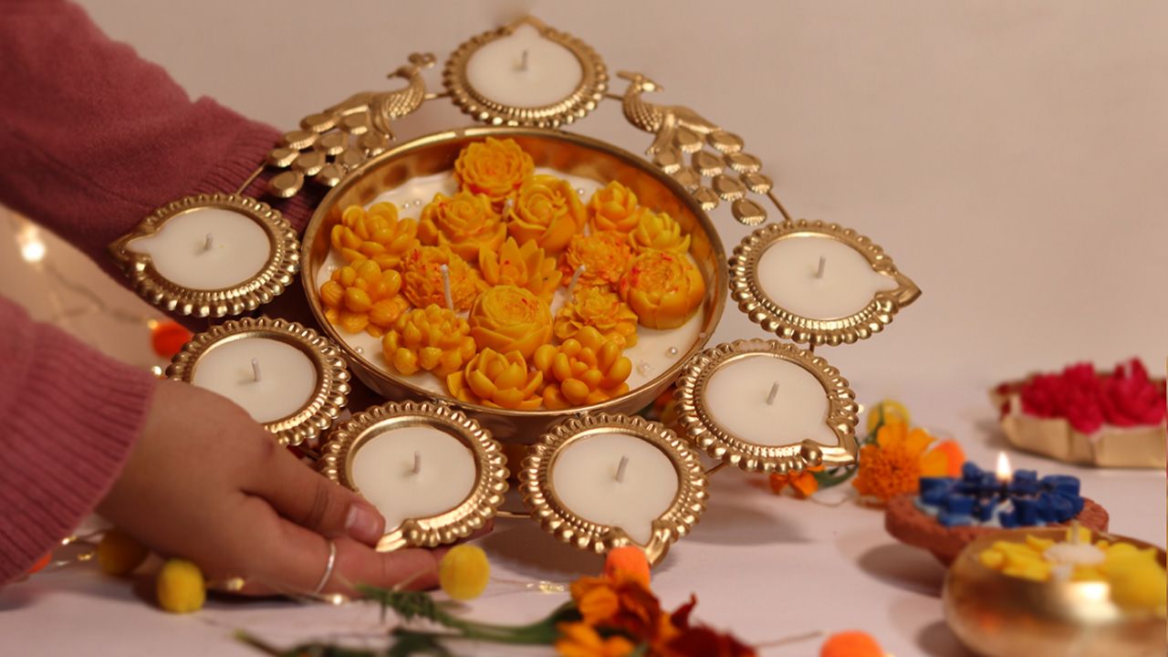 How to celebrate Diwali - peacock diyas 2